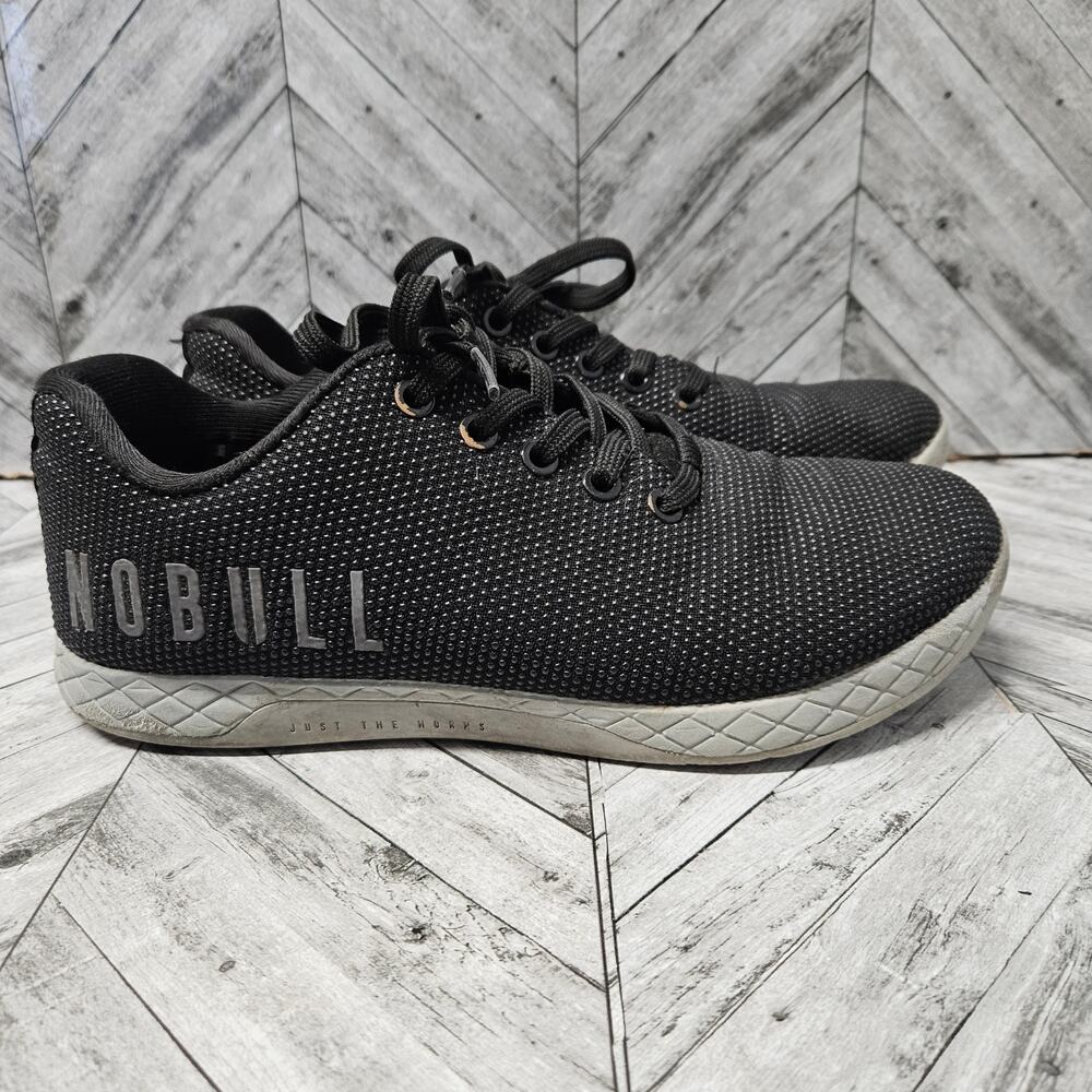 NoBull Shoes Trainers Black Grey Men 7 / Women 8.5 Cross Fit Gym Workout